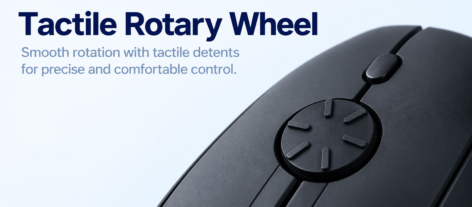 Rotary Mouse - With Tactile Rotary Wheel