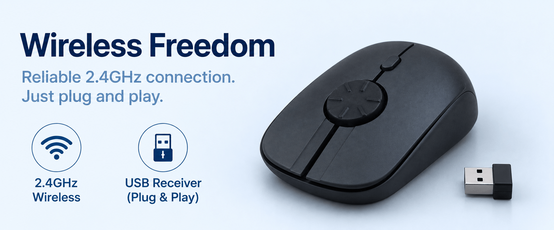 Rotary Mouse - Wireless 2.4GHz Freedom