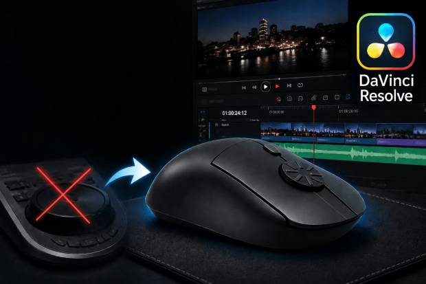 How to Use The Rotary Mouse in DaVinci Resolve As Jog Wheel Replacement